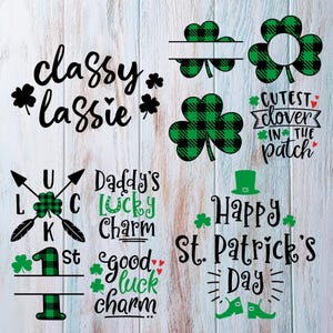 St. Patrick&#39;s Day SVG Bundle | 30 SVGs | Irish Quotes, Shamrock Designs, Lucky SVG Files for Cricut & Silhouette