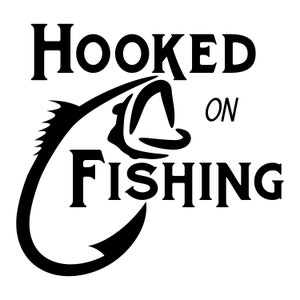 Enganchado a la pesca SVG, EPS, PNG / Pesca Svg / Cortar archivo / Cricut / Clipart / Pesca divertida / Día del Padre