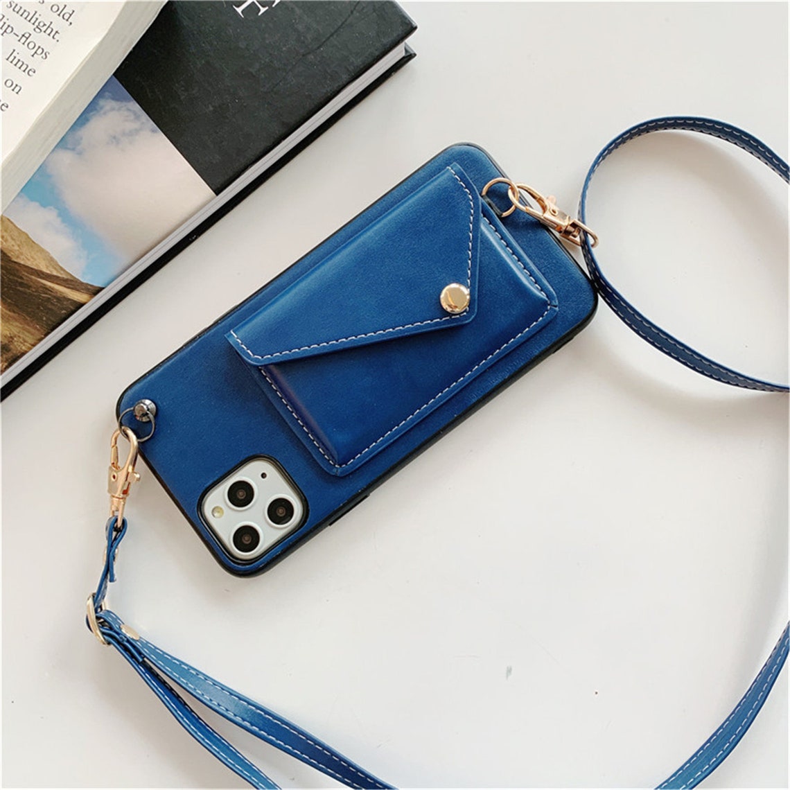 Wallet Phone Case Crossbody iPhone Case with Strap Imitation Etsy