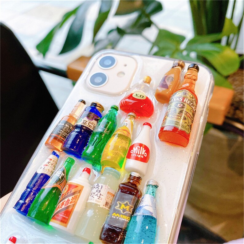 3D Supermarket Bottle iPhone Case Soft Silicone Protective iPhone Cover 7p8p1111 pro11 pro MaxXSXRXs 12Ma Gifts