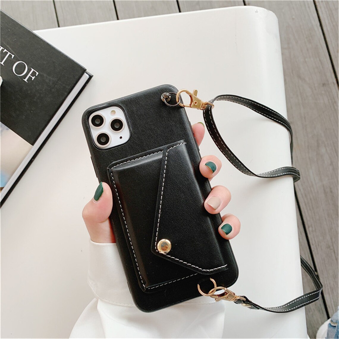 Wallet Phone Case Crossbody iPhone Case with Strap Imitation Etsy