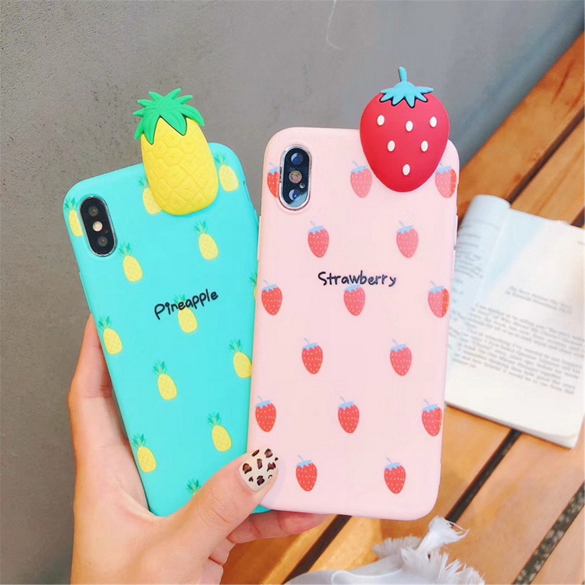 Fruits iPhone case Beautiful Silicone iPhone case soft iPhone Etsy