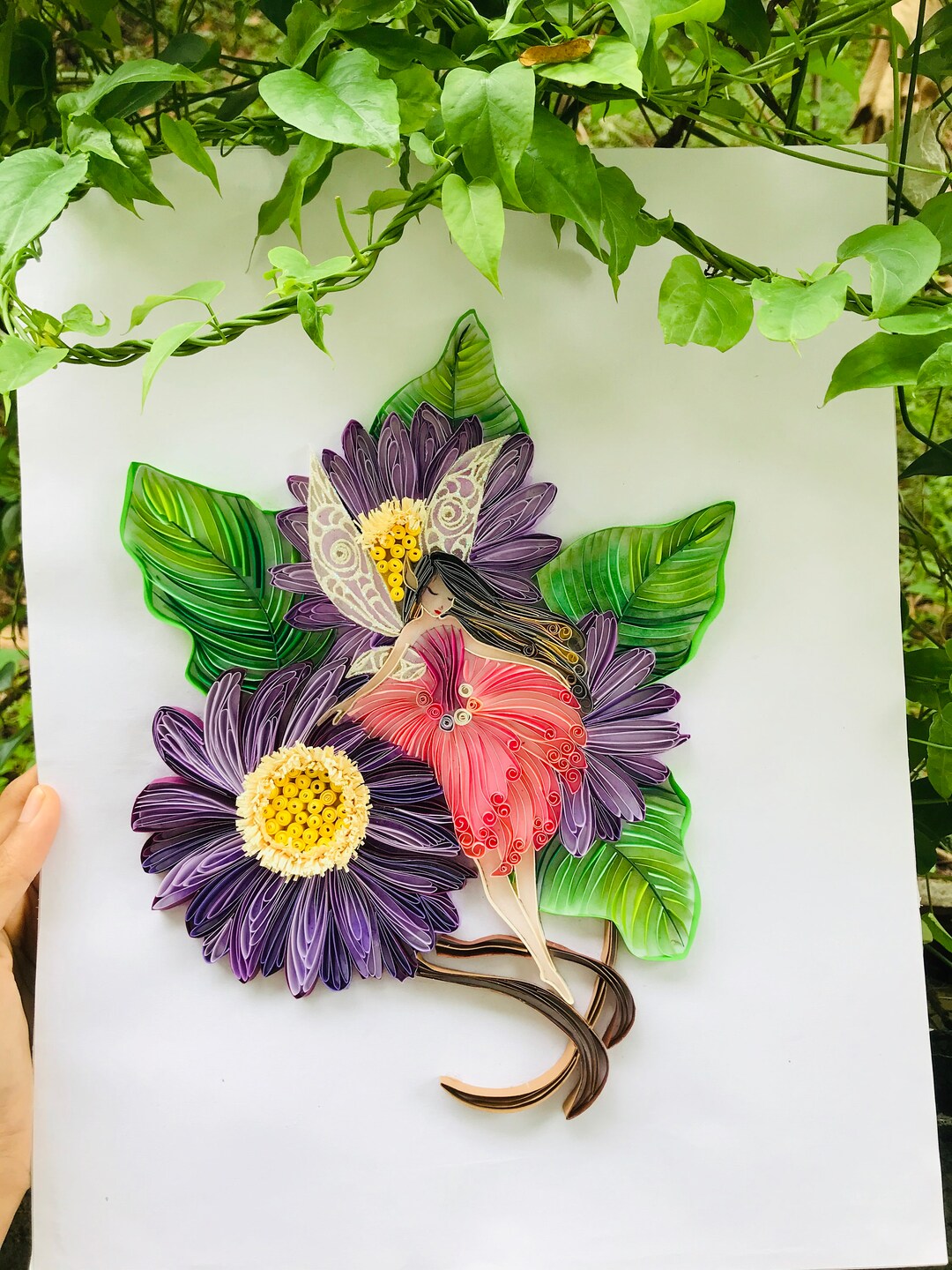 Quilling Paper Wall Art, Paper Art, Paper Craft, Gift, Gift for Mom, Birthday Gift, Anniversary Gift, Home Decor, Wall Art, Handmade, Diy - Etsy Canada