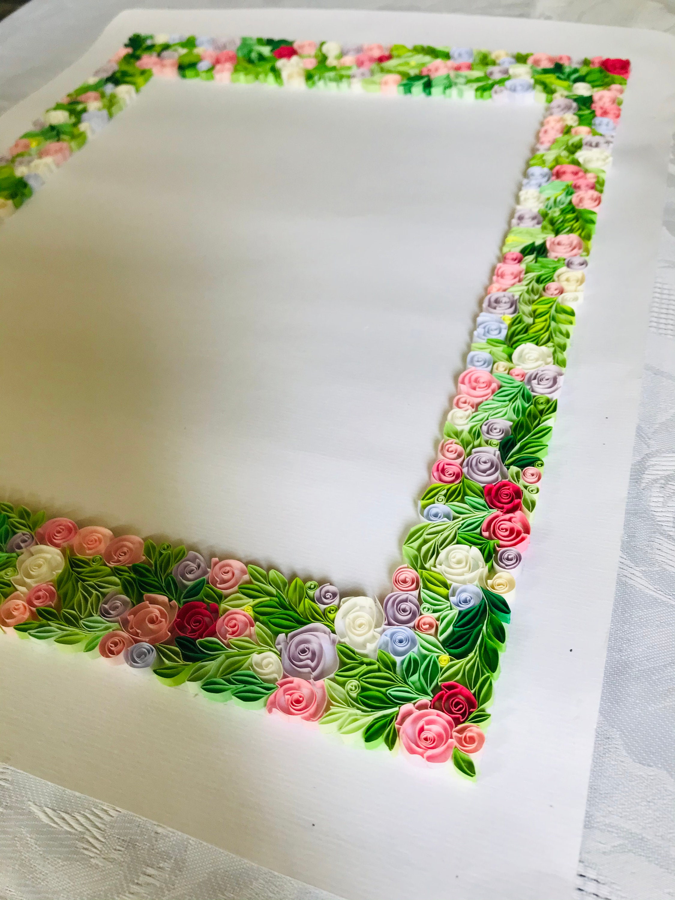 Paper Quilling Art Paper Art Border Designs Boarder Style Etsy