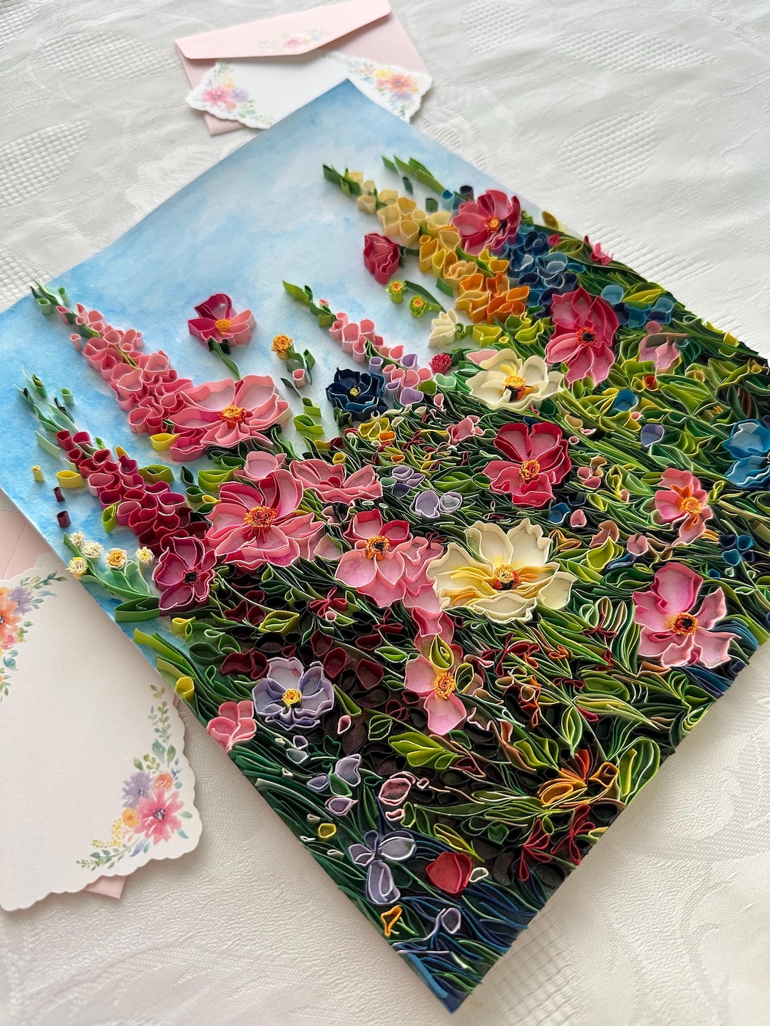 Paper Quilling, Spring, Crafts, Springvibes, Paper Art, Paper Craft, Gift Ideas, DIY, Mixed Media Art, DIY Gifts, Wall Art, Handmade - Etsy Canada