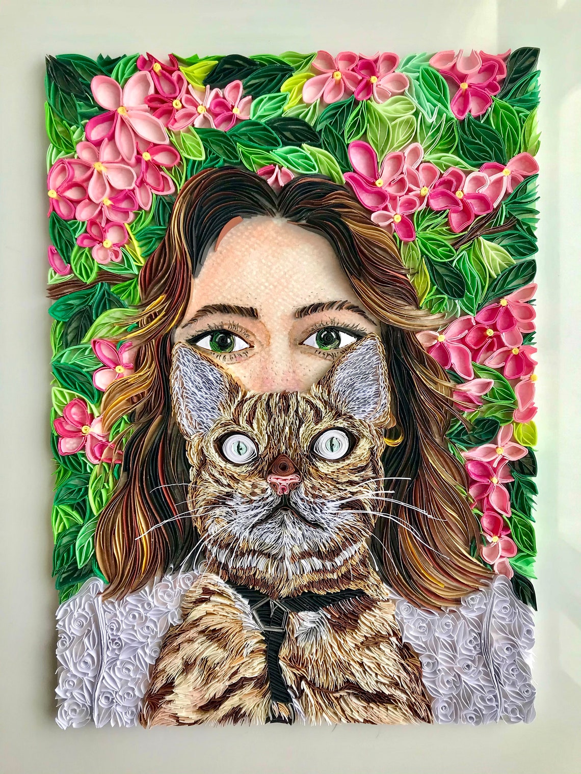 Quilled Paper Art Cat Portrait Mixed Media Wall Decor Etsy quilled-paper-art-cat-portrait-mixed-media-wall-decor-etsy