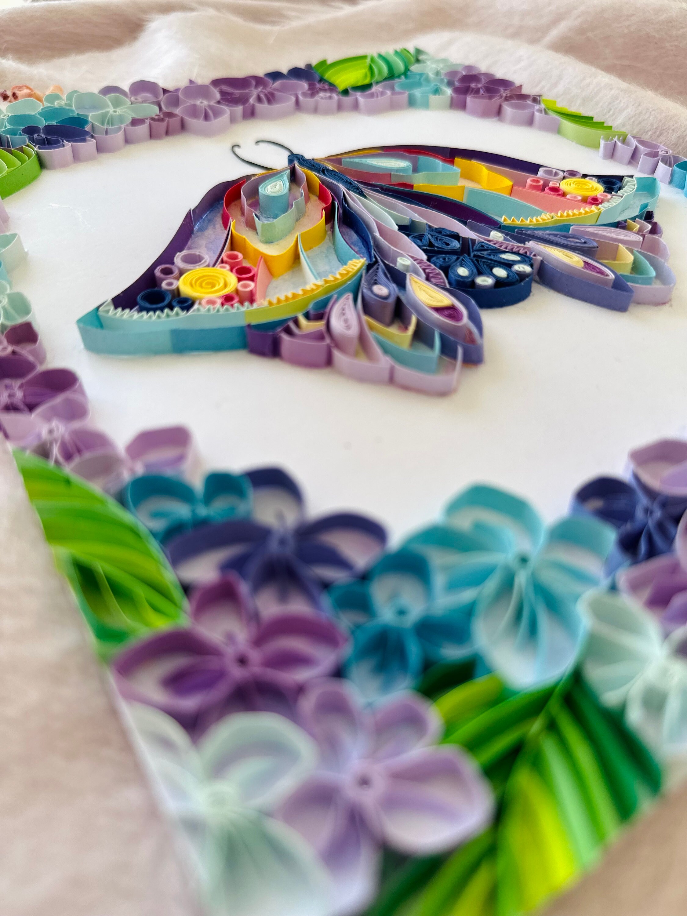 Butterfly Garden, Quilling Paper Wall Art, Paper Art, Handmade ...