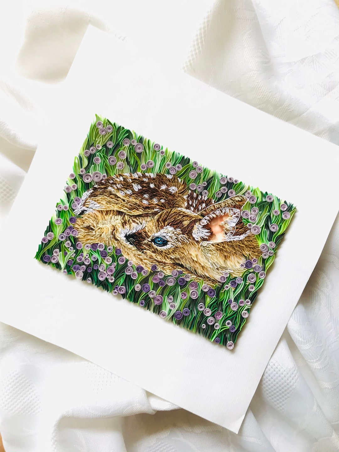 Deer, Paper Quilled Art, Paperart, Craft, Home Deco, Diy Gifts, Birthday Gift, Wall Art, Paper Quilling, Paper Crafts, Handmade, Art Deco - Etsy Canada