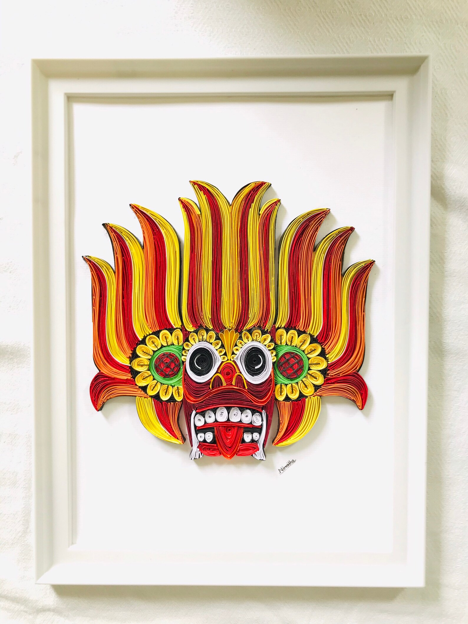 Traditional Arts Sri Lanka Quilling Paper Wall Art Paper Art Birthday