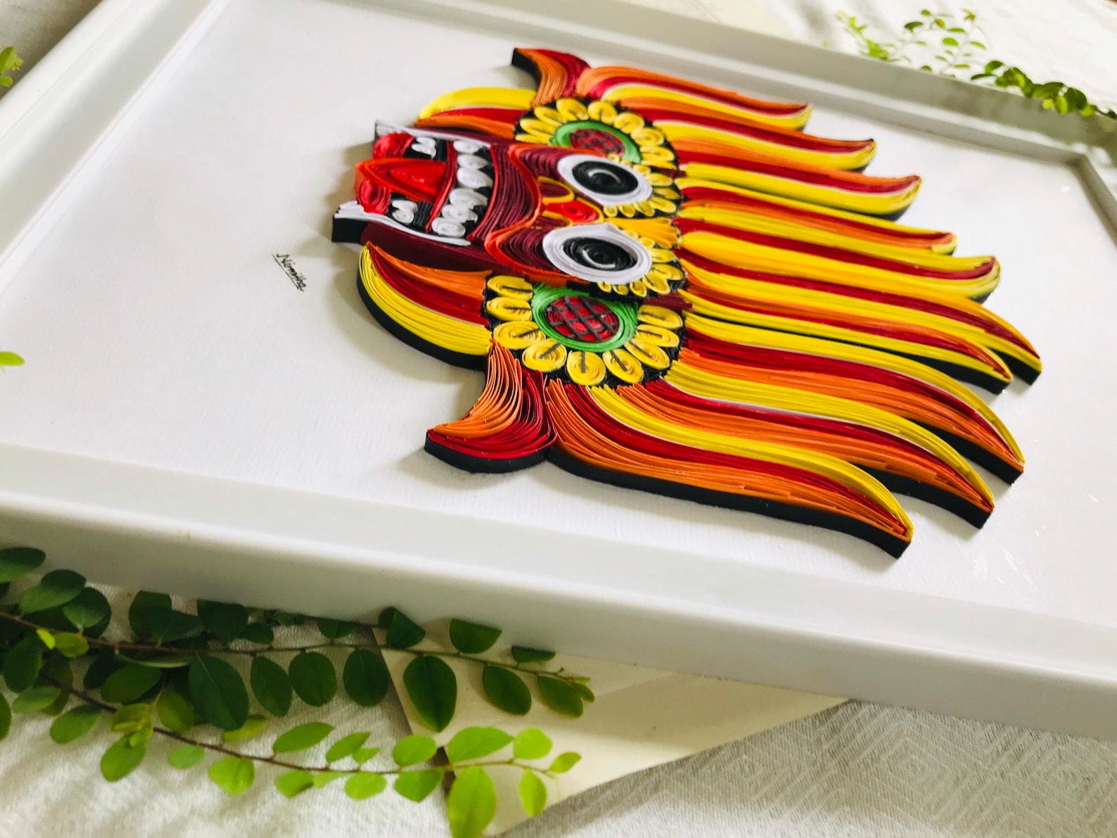 Traditional Arts Sri Lanka Quilling Paper Wall Art Paper Art Birthday