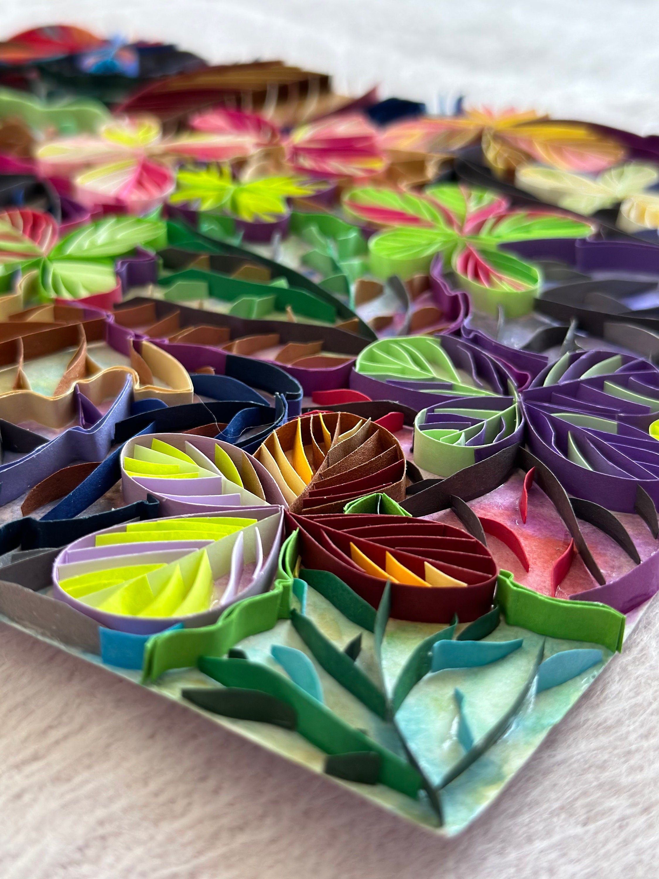 Paper Quilling Paper Quilled Wall Art Unique Art Paper Etsy