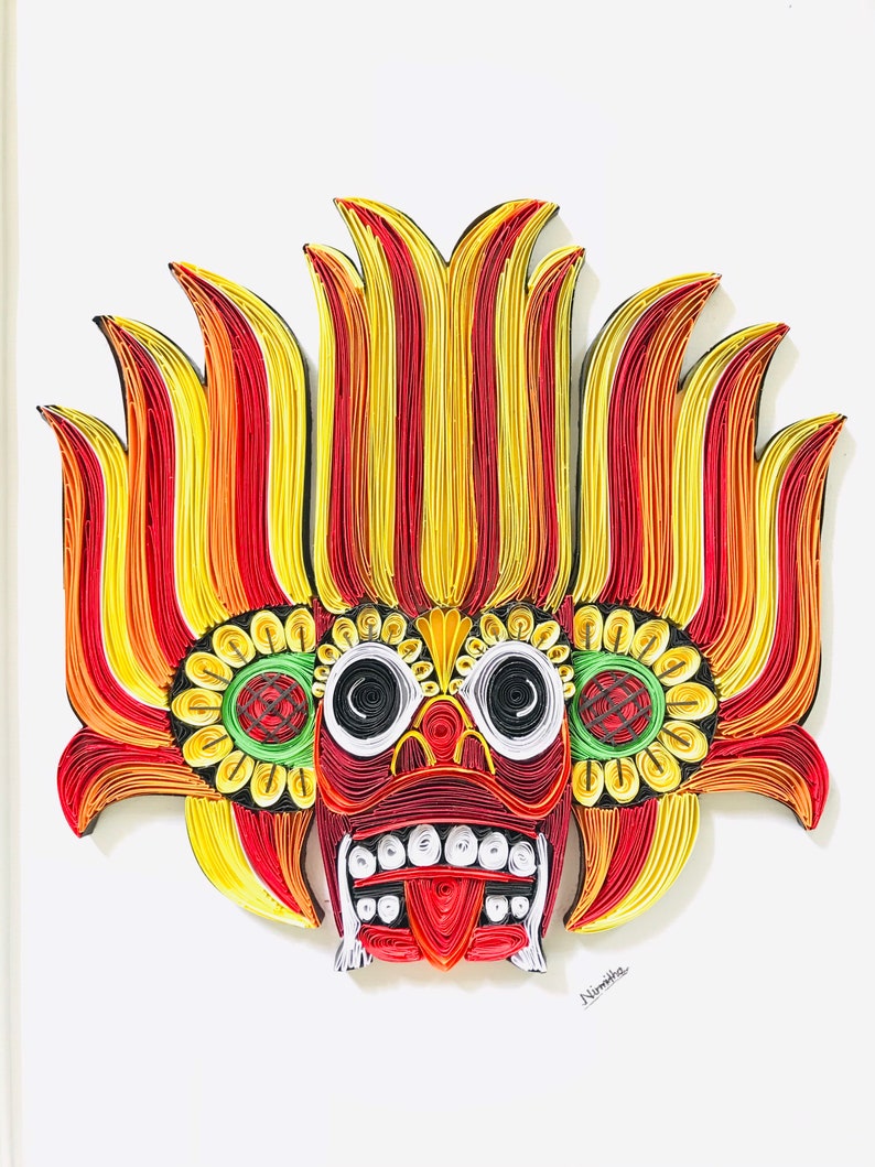 Traditional Arts Sri Lanka Quilling Paper Wall Art Paper Art Birthday