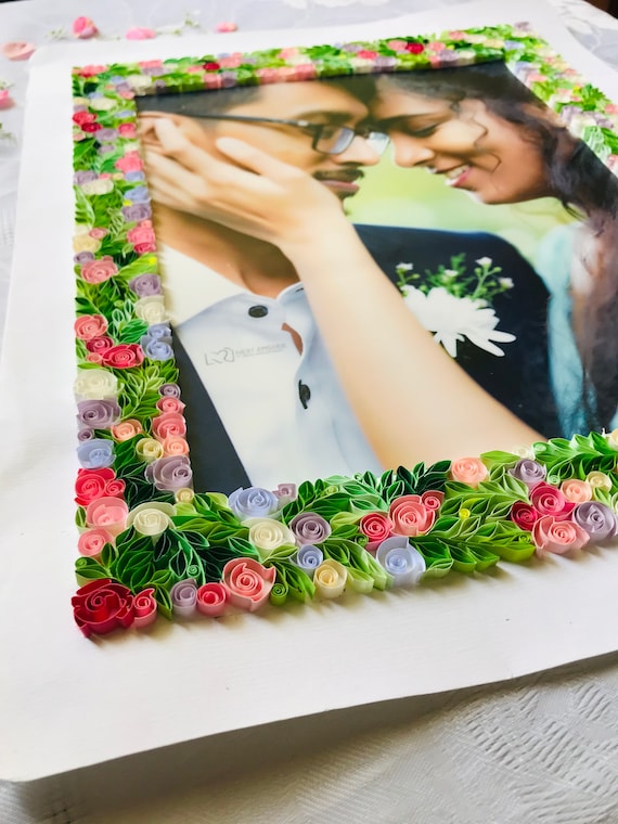 ♥ペーパークイリング☆クリアーデザインフレーム ペーパークイリング