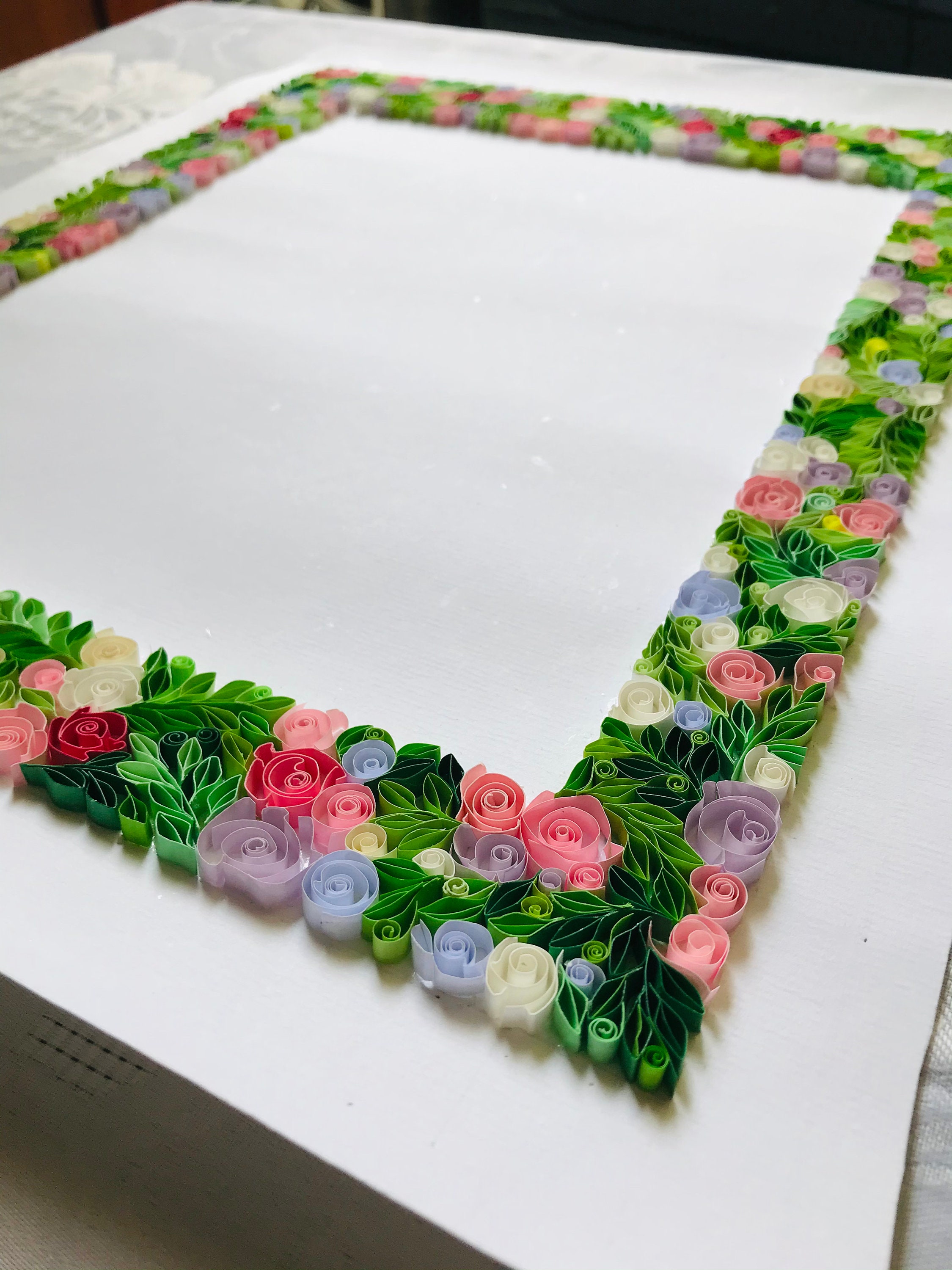 Paper Quilling Art Paper Art Border Designs Boarder Style Etsy