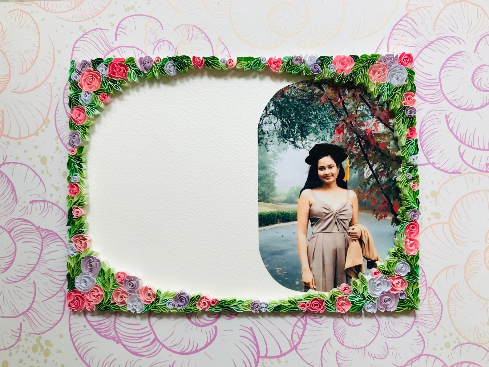 Paper Quilling Art Paper Art Greeting Cards Border Designs Etsy