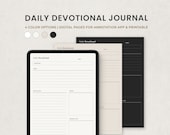 Daily Devotional Journal, Faith Planner, Bible Study Notes, Prayer Journal Digital Template for Goodnotes on Ipad, Printable Letter PDF