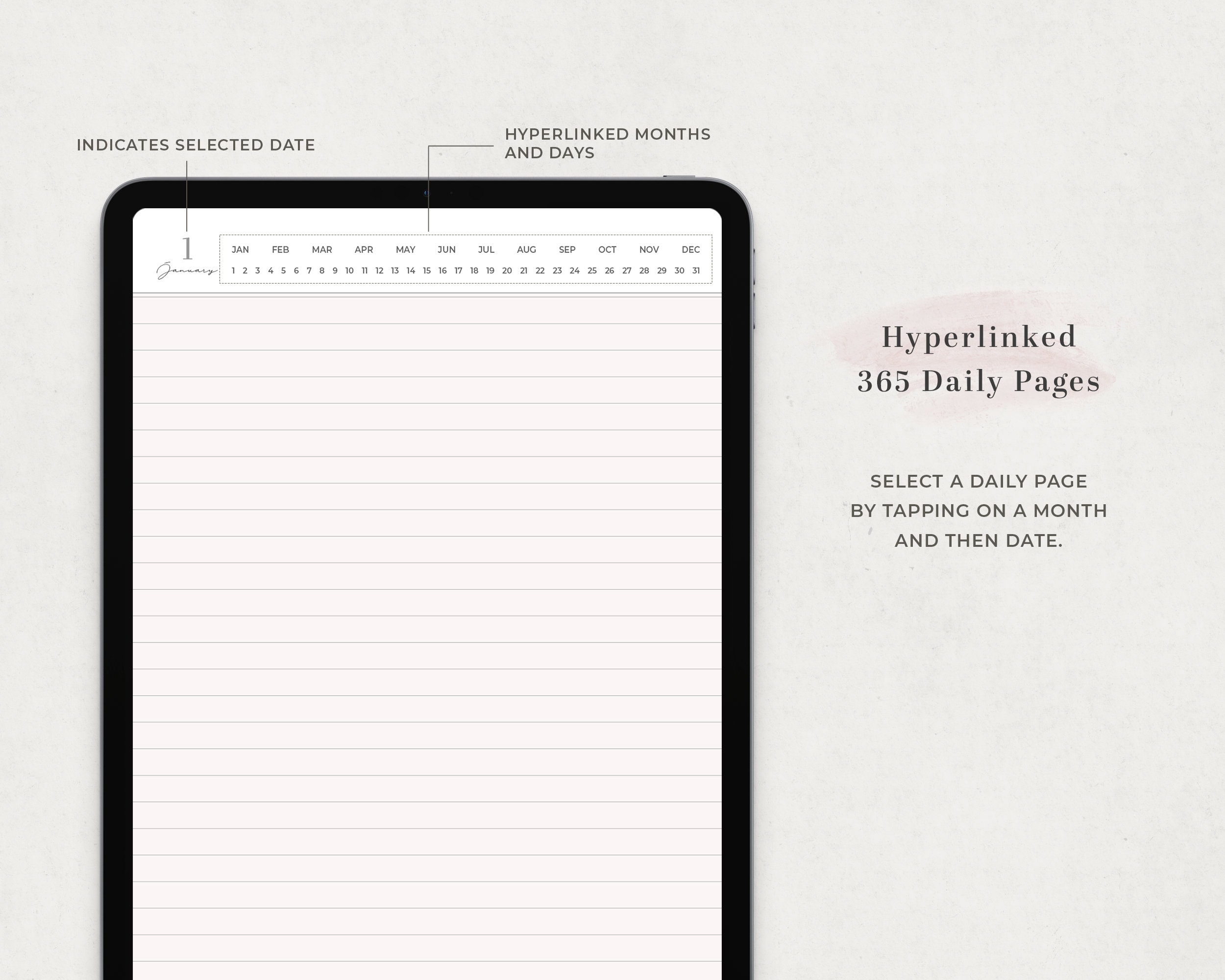 Digital Journal Goodnotes, Self Care Journal, 365 Daily Pages for iPad ...