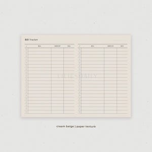 Bill Payment Tracker, Digital Monthly Expense Log, Goodnotes Template ...