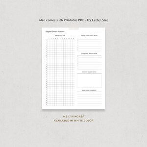 Digital Detox Planner