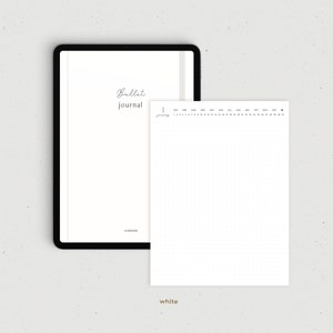 Digitales Bullet Journal, Dot Grid Notizen, Digitaler Planer für Goodnotes Ipad, Minimalistischer Tablet Planer Bild 5