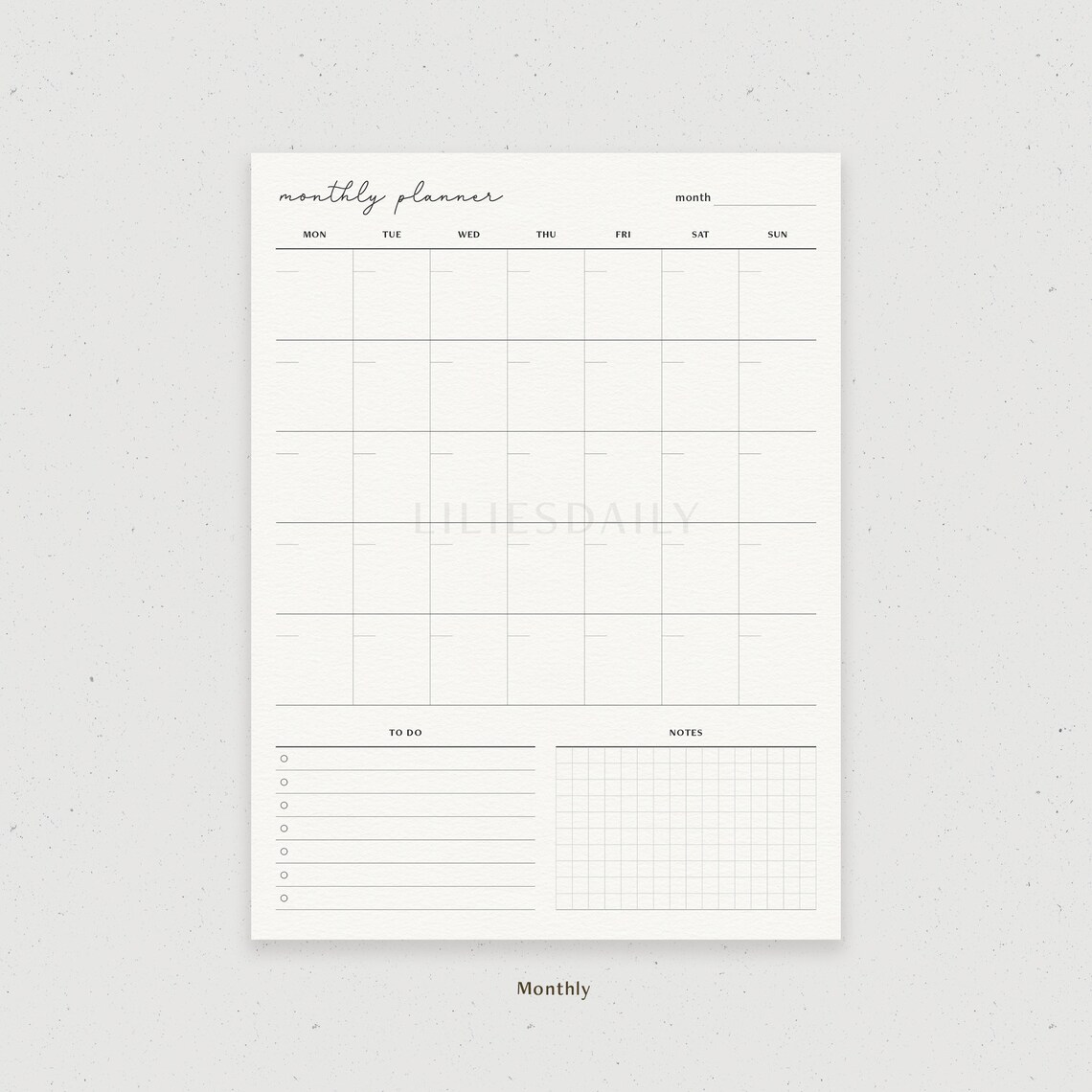 Daily Weekly Monthly Planner Bundle Digital Planner Template - Etsy