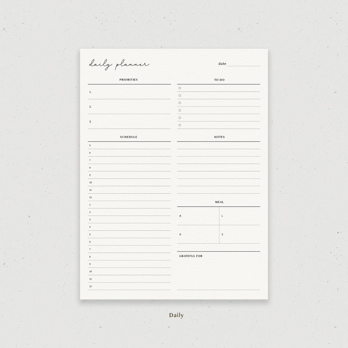 Daily Weekly Monthly Planner Bundle Digital Planner Template - Etsy