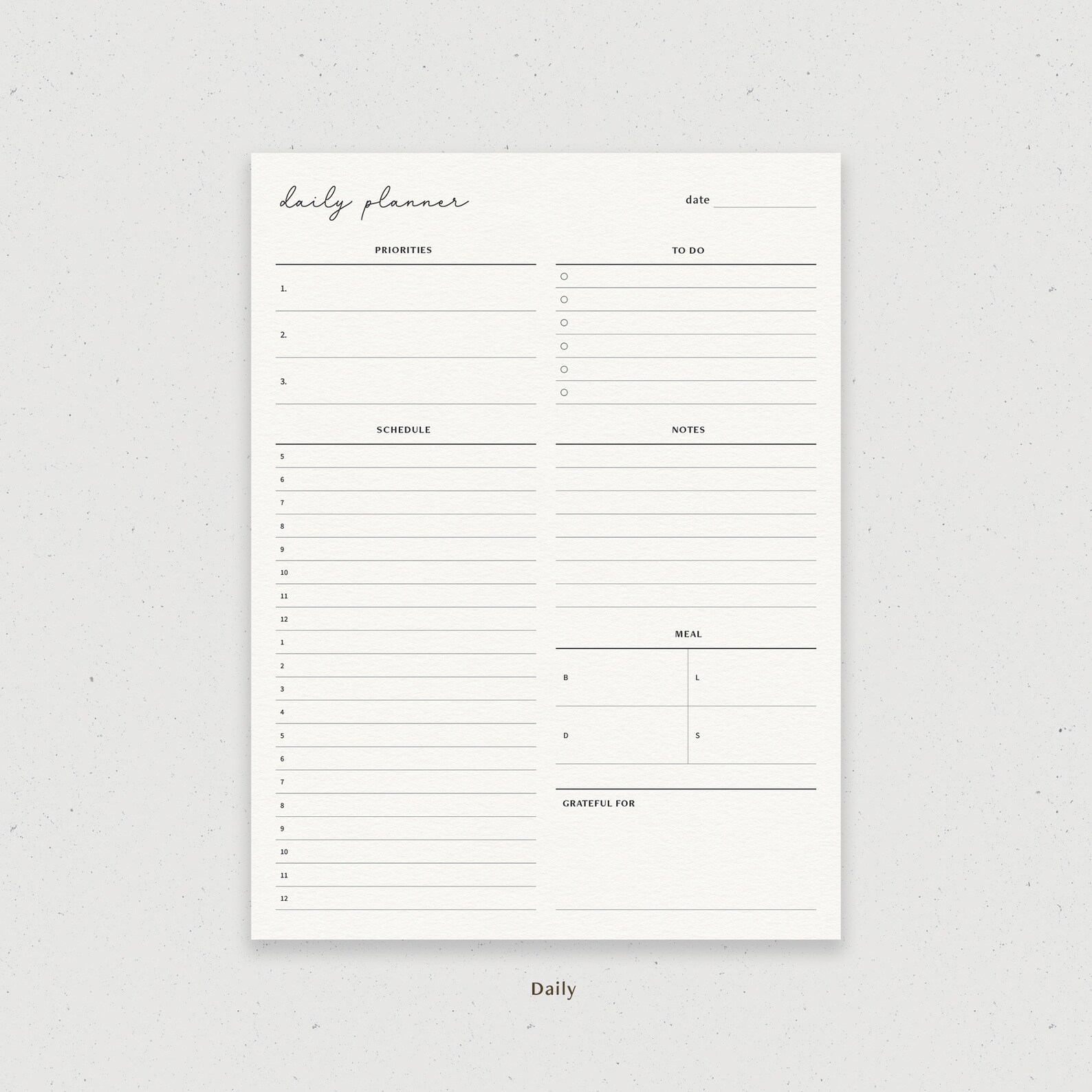 Daily Weekly Monthly Planner Bundle Digital Planner Template - Etsy