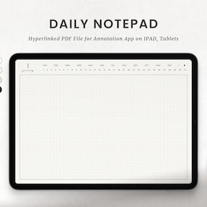 Cyfrowy notatnik, codzienny notatnik do robienia notatek na iPadzie Goodnotes, szablon 365 Note Paper