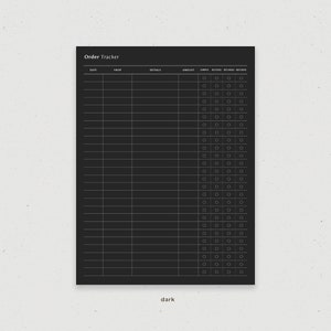 Online Order Tracker, Shopping List, Purchase Log Digital Planner Template for Goodnotes on Ipad, Printable Letter PDF image 4
