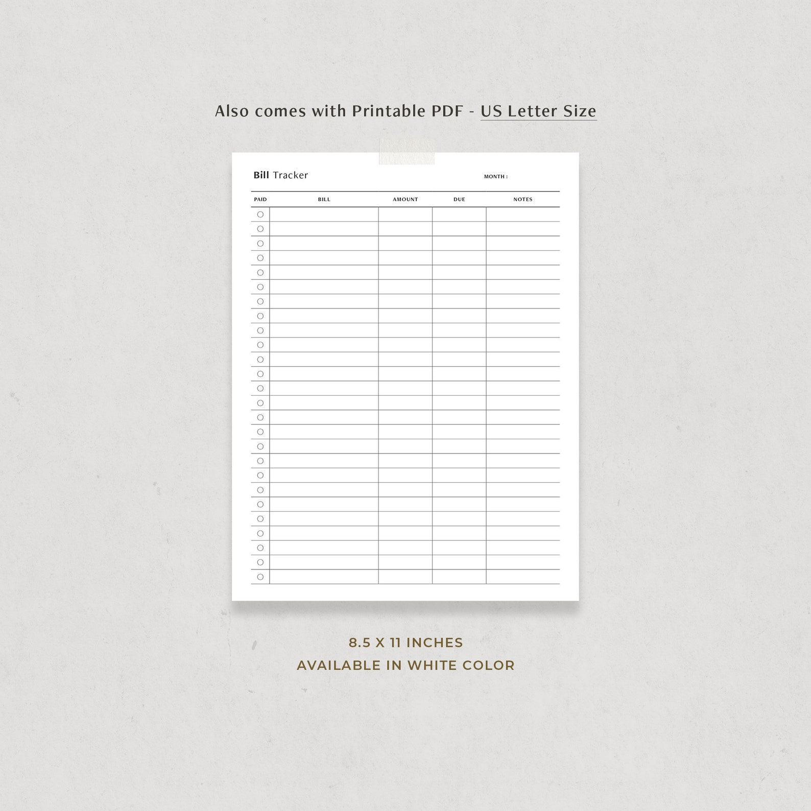 Bill Pay Off Checklist.pdf Bill Payoff Tracker, Bill Payment Checklist Digital Planner Template ...