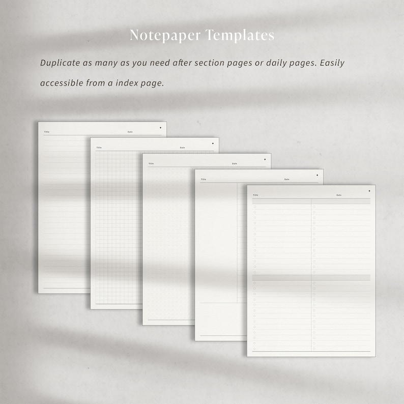 undated digital planner