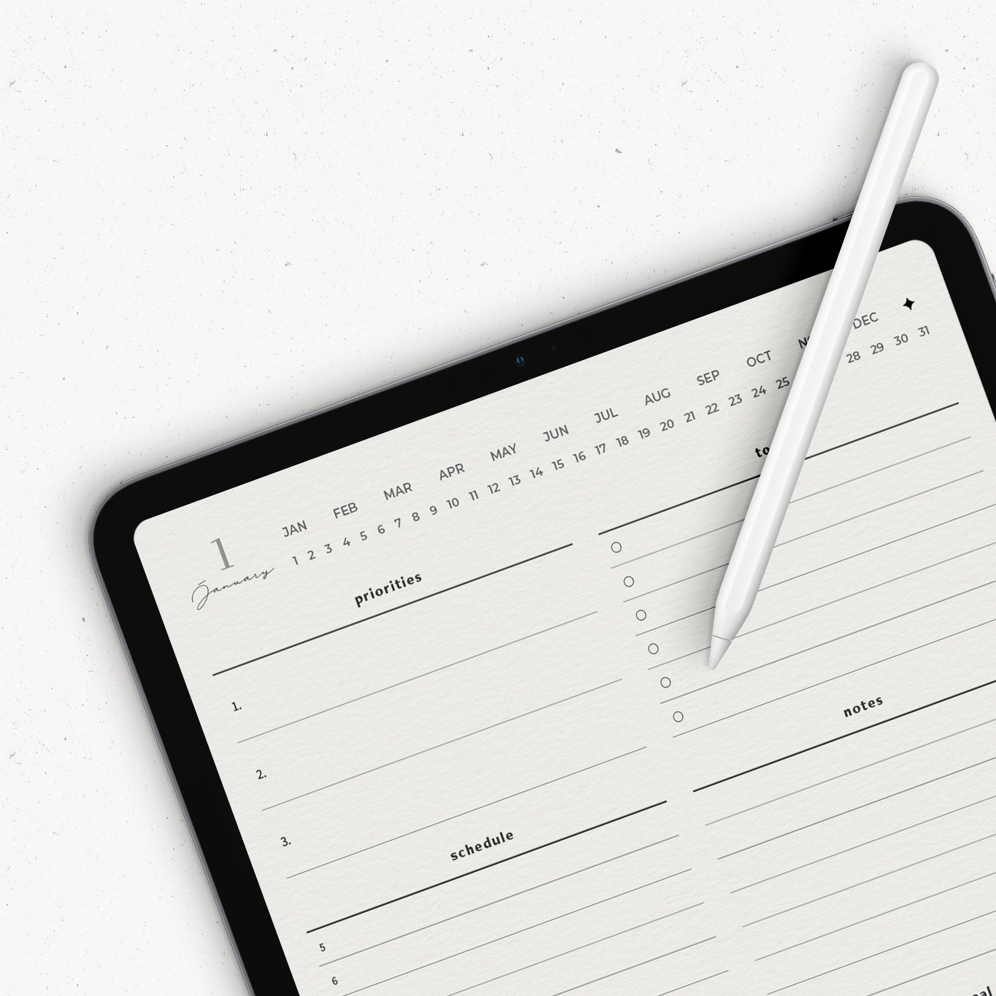 Digital daily planner for ipad goodnotes notability etsy