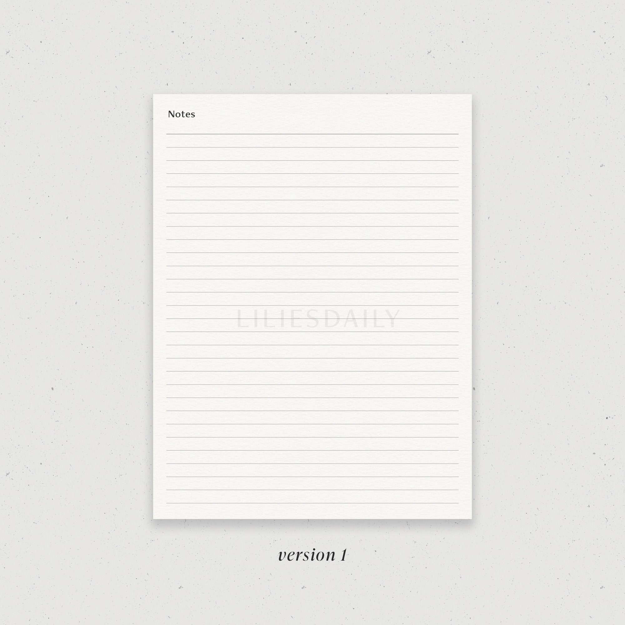 Digital Note Paper, Goodnotes Lined Notes Template Printable, iPad ...