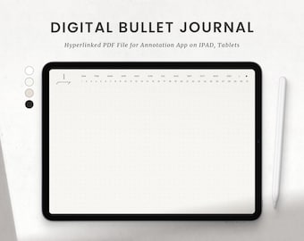 Digital Bullet Journal, Digital Bujo, Daily Dot Grid Notes Planner, Goodnotes Ipad, Android Planner PDF