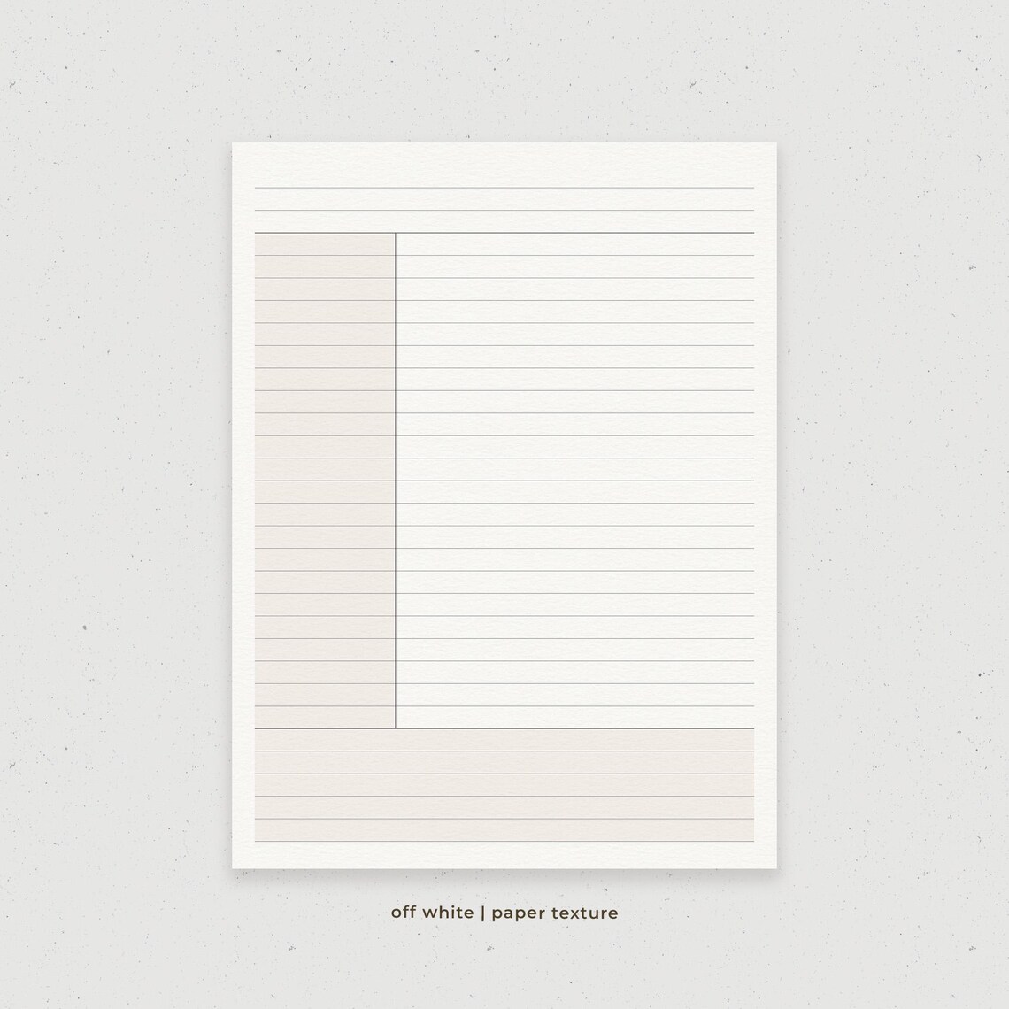Digital Note Template, Cornell Notes, Goodnotes Lined Notes Paper