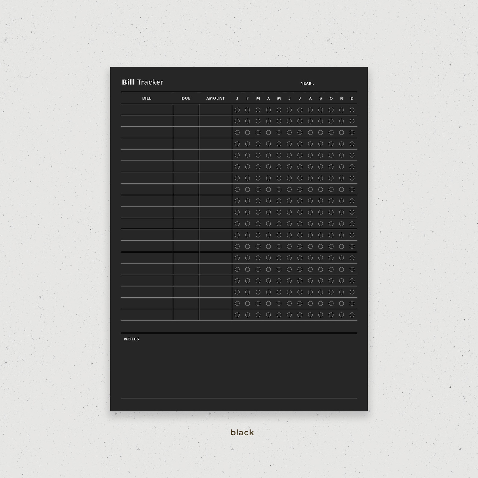 Bill Tracker Digital Template for Ipad Goodnotes Monthly - Etsy