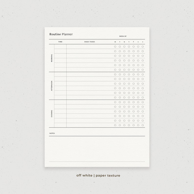 Routine Planner Daily Weekly Habit Tracker Digital Planner - Etsy