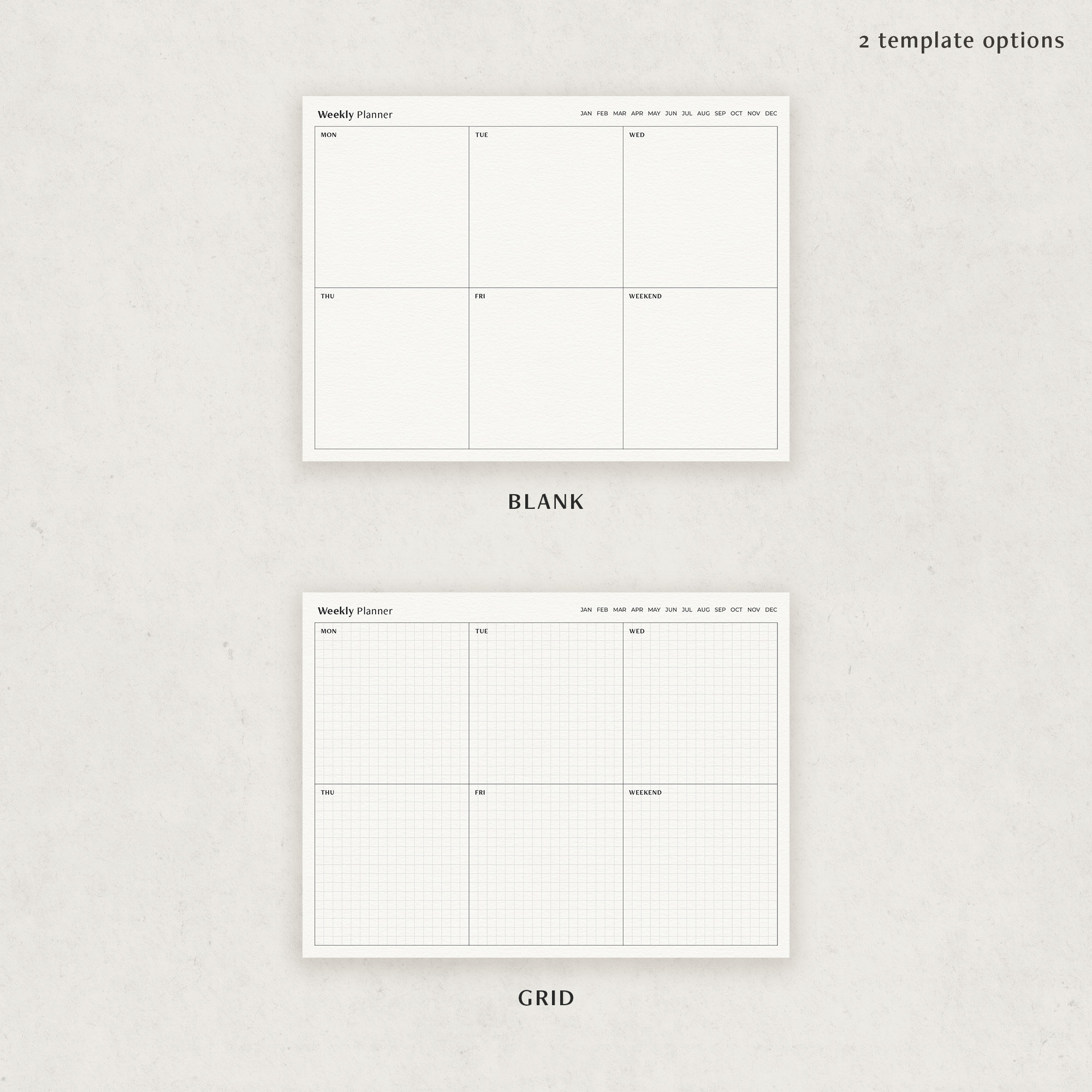Weekly Planner Undated Digital Planner Template for Goodnotes - Etsy