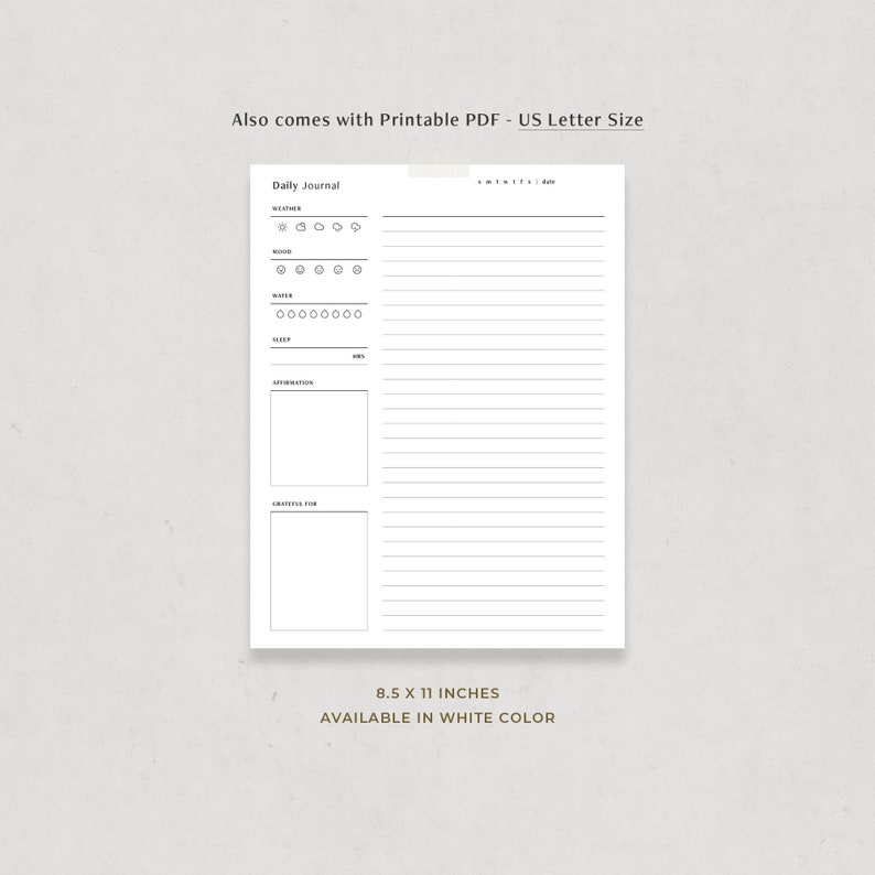 Digital Journal Template for Goodnotes Notability Ipad Etsy