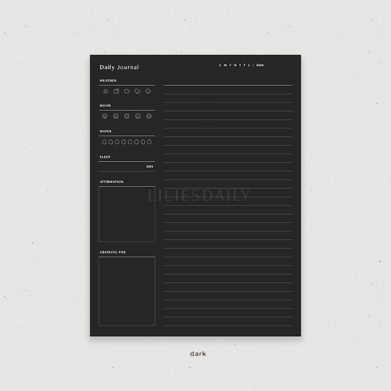 Digital Journal Template for Goodnotes Notability Ipad Etsy
