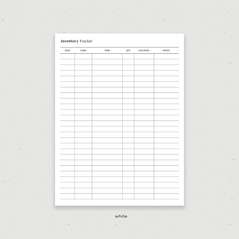 Inventory Tracker, Storage Log, Stock Management Digital Planner ...