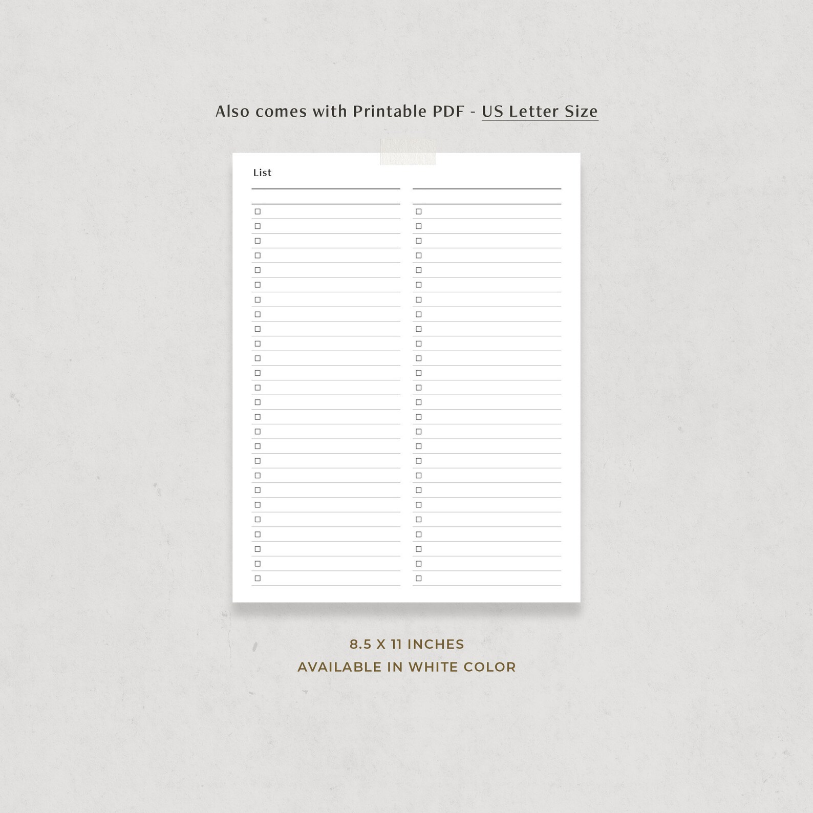 Checklist Template Editable Printable, to Do List Digital Planner for ...
