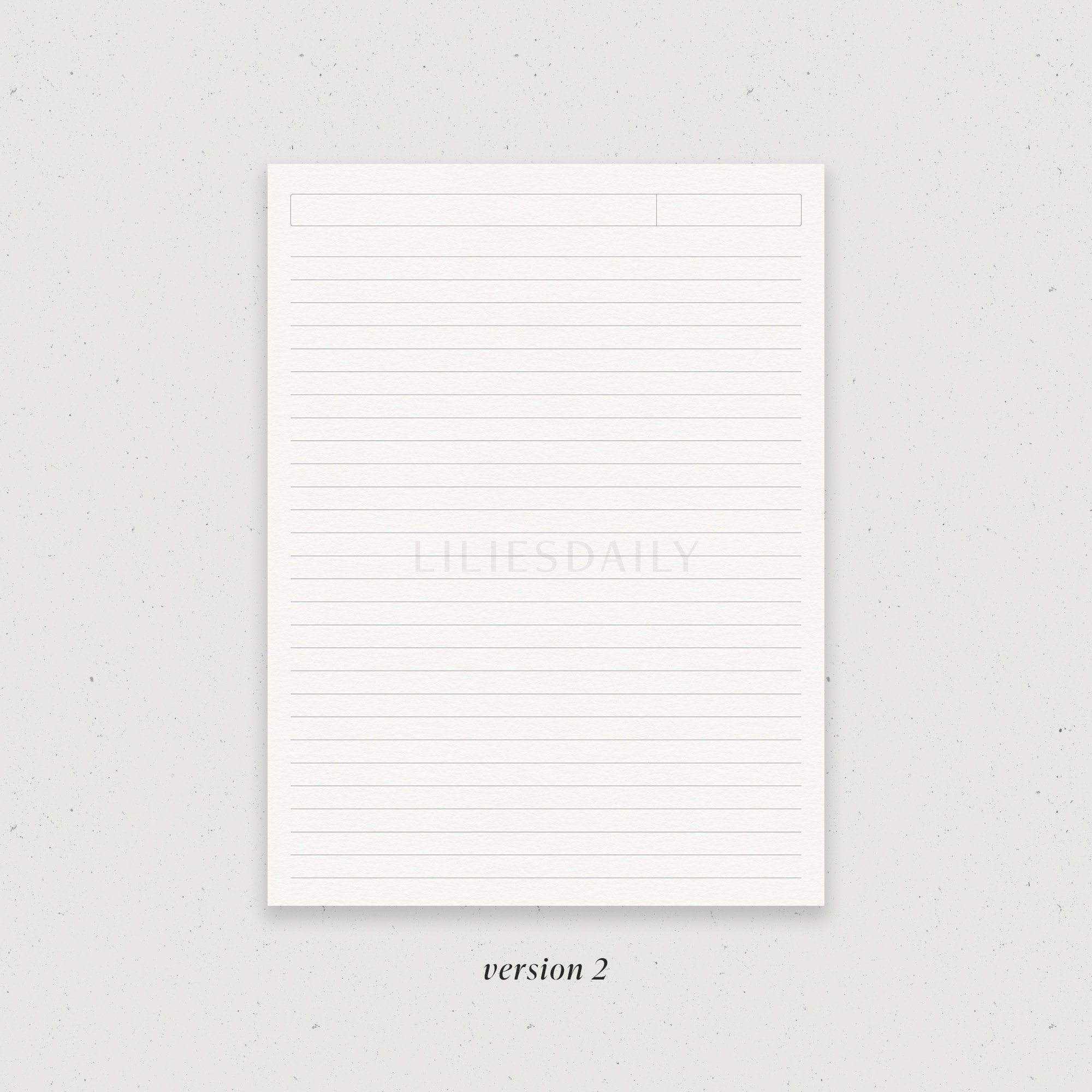 Digital Note Paper, Goodnotes Lined Notes Template Printable, iPad ...