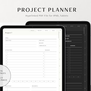 Digitaler Projektplaner, 2025 Goodnotes Business Planner mit Timeline,goals Planer, Planer Planer, Planer Planer, Ipad Notability Planner