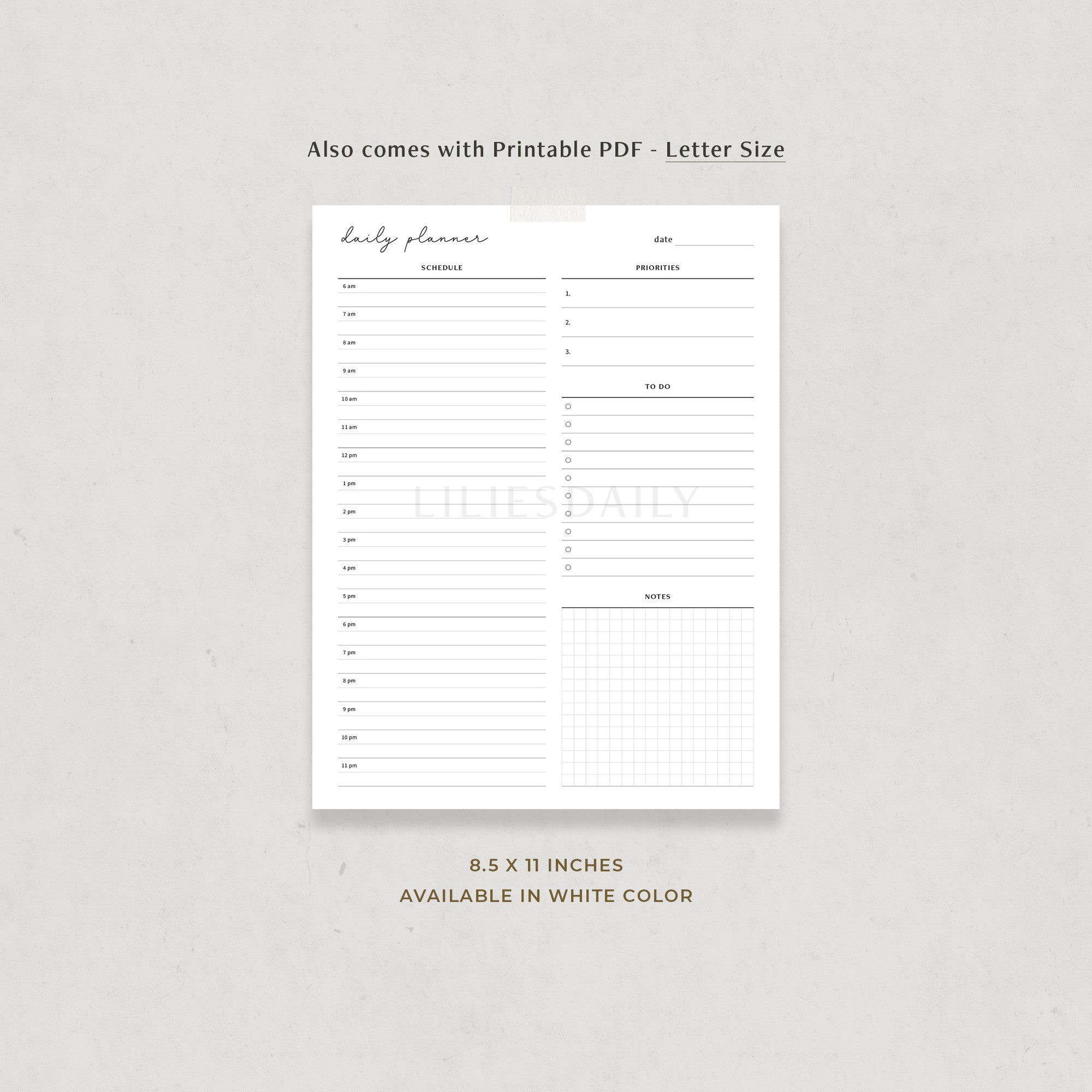 Daily Weekly Monthly Planner Bundle Digital Planner Template - Etsy