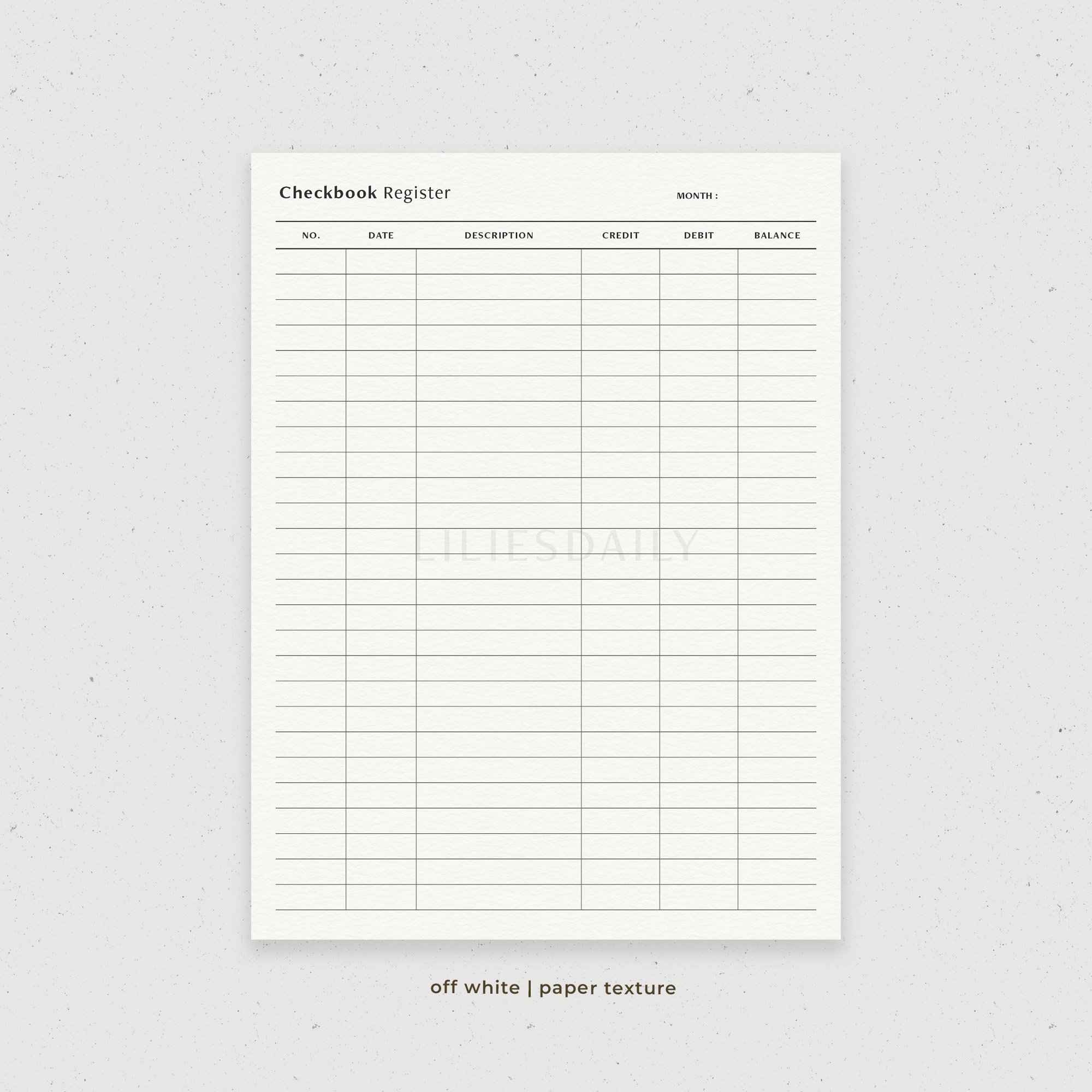 Checkbook Register, Check Balance Log, Check Transaction Tracker ...