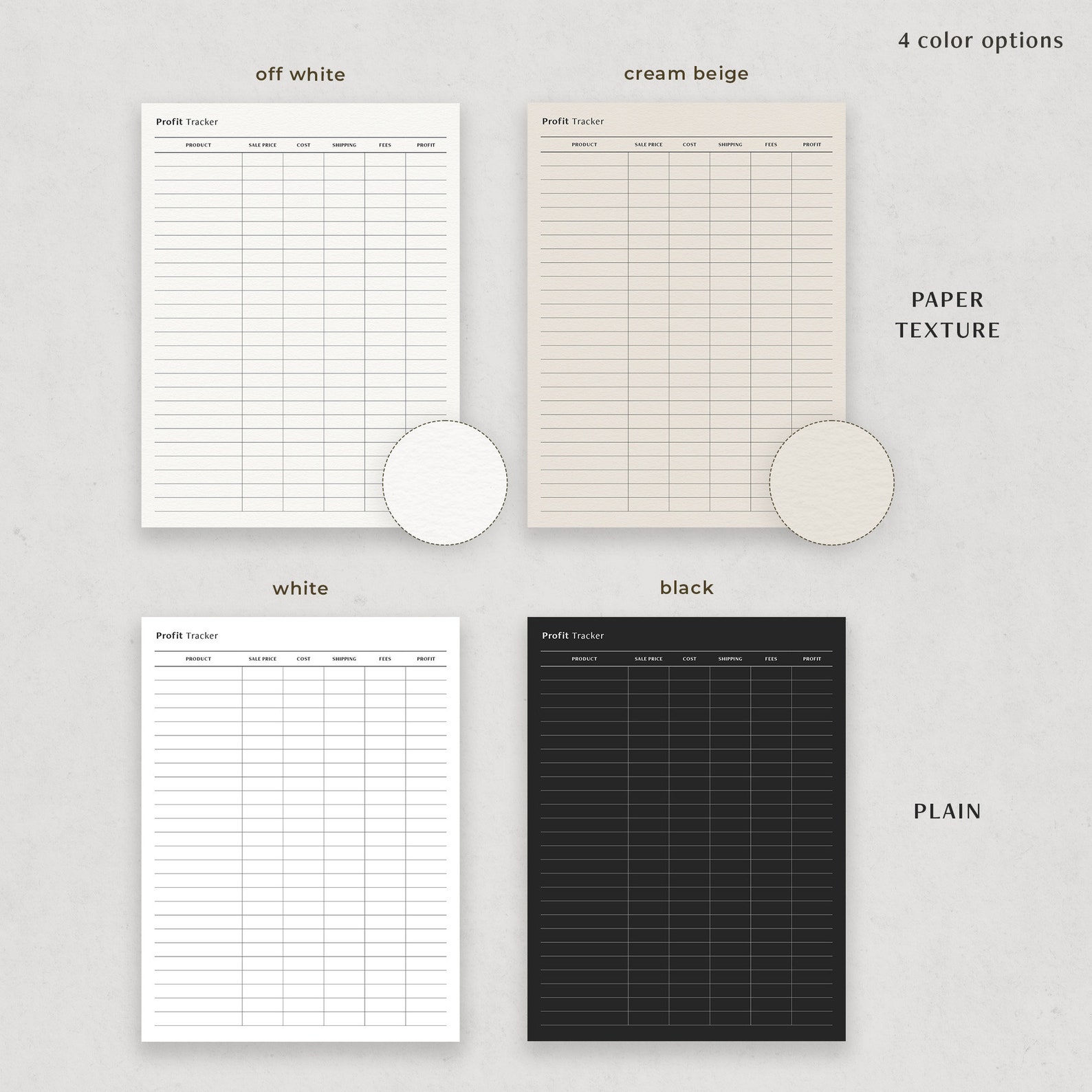 Profit and Loss Tracker Profit Planner Sales Tracker Digital - Etsy