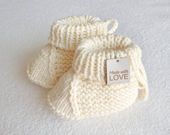 Baby Booties Hand Crochet / Baby Shoes / Newborn Socks / Baby shower gift