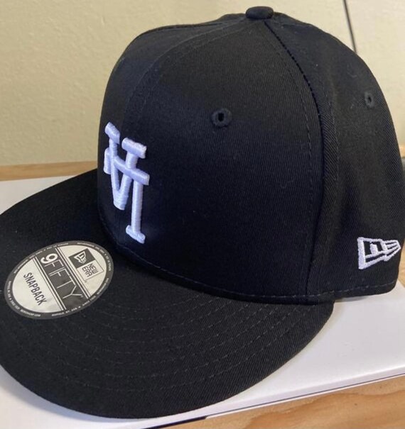 Upside Down LA New Era Snapback Black Hat White - Etsy