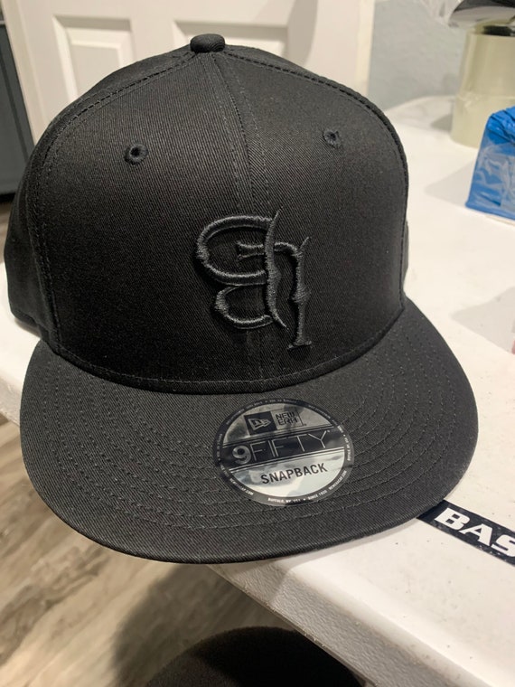Upside Down LB New Era Snapback Hat Black Lettering - Etsy